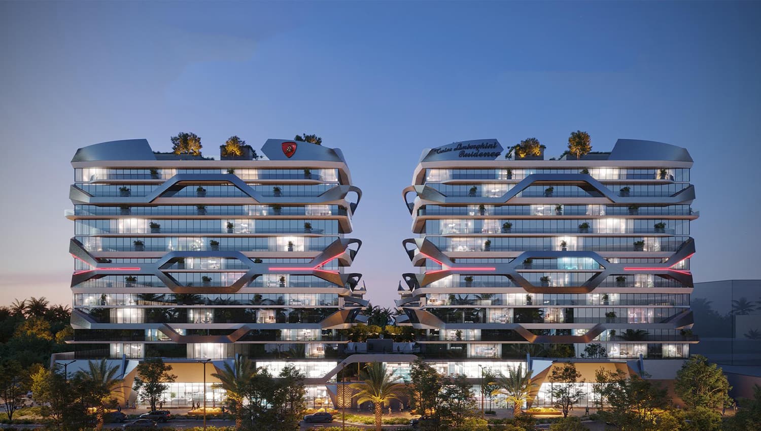 Tonino Lamborghini Residences by Gulf Land Property Developers, Meydan (Nad Al Sheba 1). Render supplied by developer.