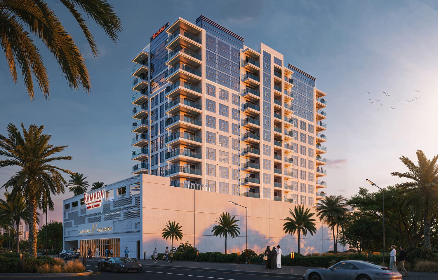 Ramada Residences by Wyndham by BNW Developments, Al Jaddaf. Render supplied by developer.