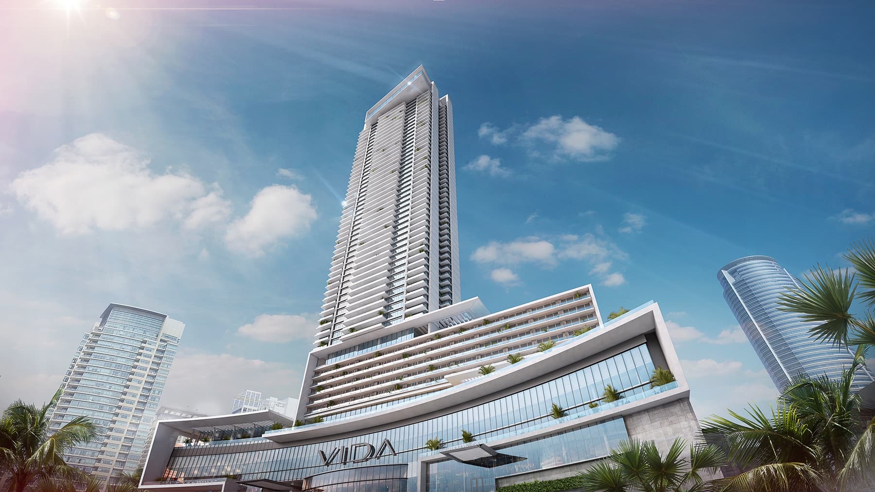 Vida Dubai Marina by Emaar, Dubai Marina. Render supplied by developer.