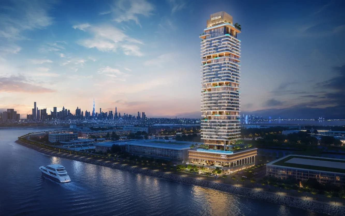 Hilton Residences by Prestige One, Maritime City. Render supplied by developer.