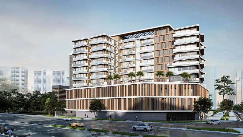 Luzora Residence by DIA Properties, Dubai Islands. Render supplied by developer.