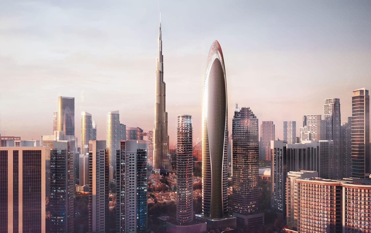Mercedes-Benz Places by Binghatti by Binghatti, Downtown Dubai. Render supplied by developer.