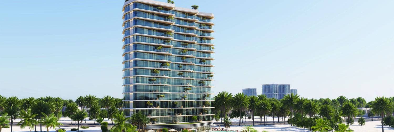 The Beach Vista by Range Development, Al Marjan Island. Render supplied by developer.