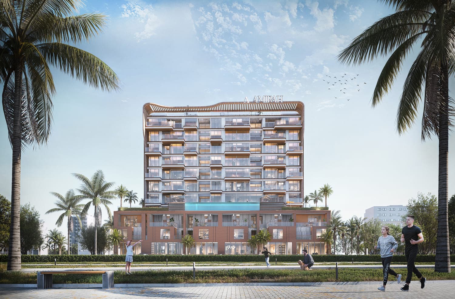 Bonds Avenue by Amirah Developments, Dubai Islands. Render supplied by developer.