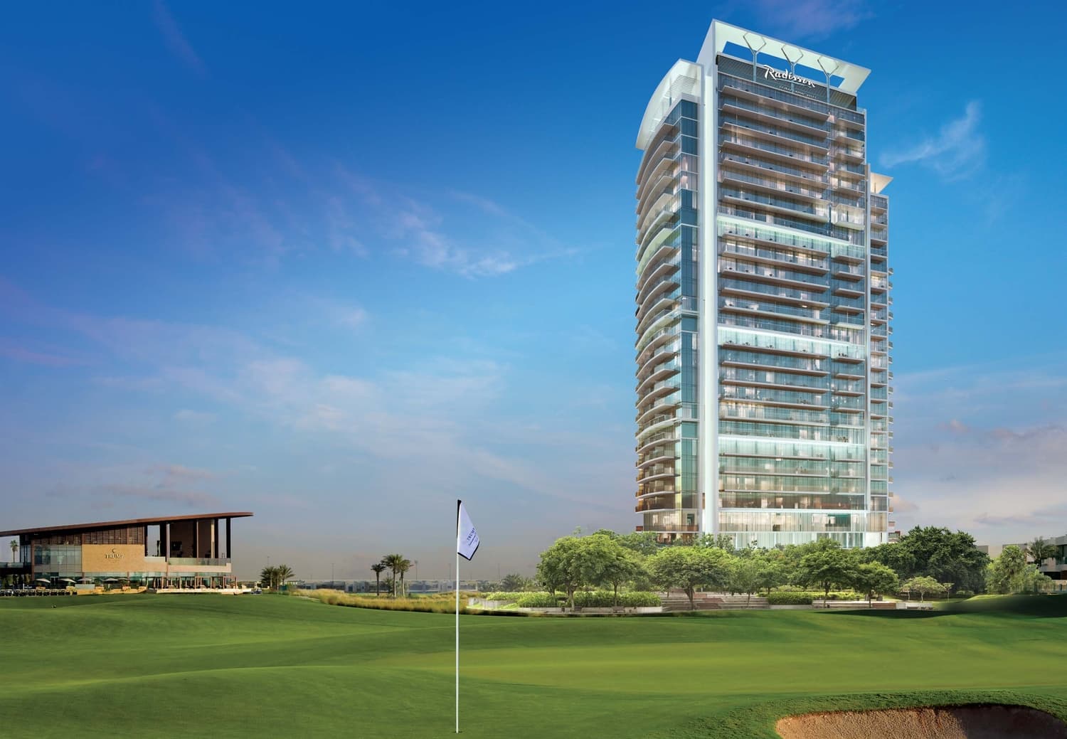 Damac Hills - Radisson Dubai by Damac, Damac Hills. Render supplied by developer.