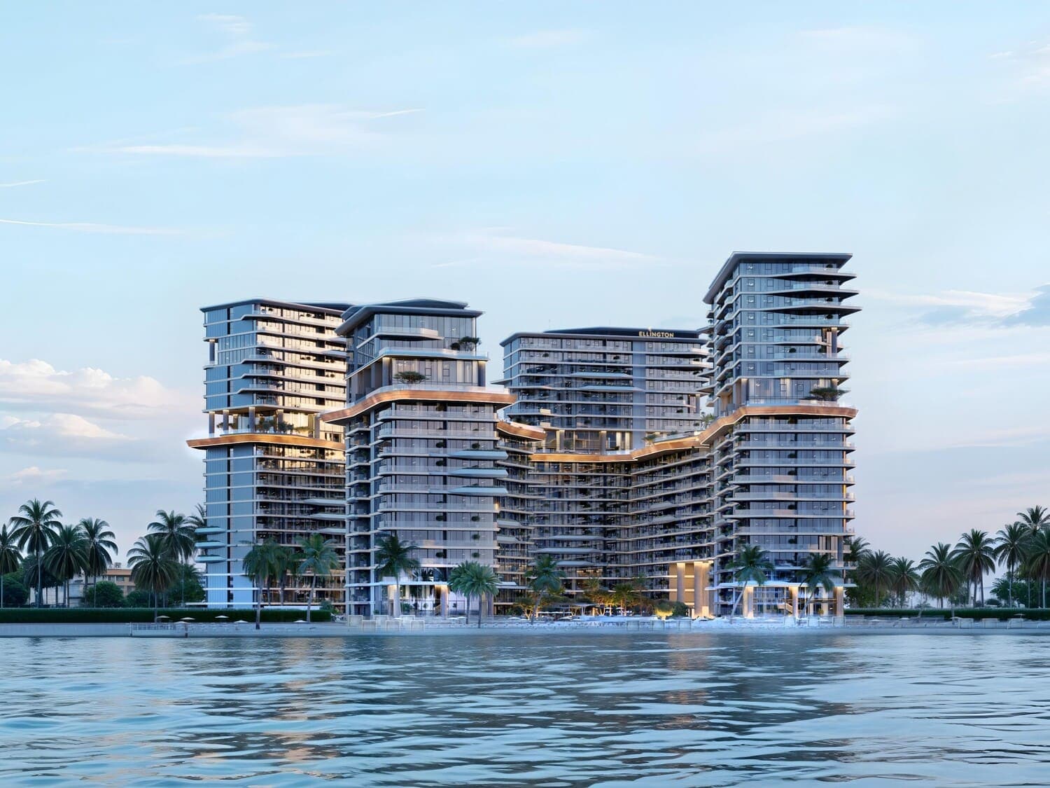 Costa Mare by Ellington, Al Marjan Island. Render supplied by developer.