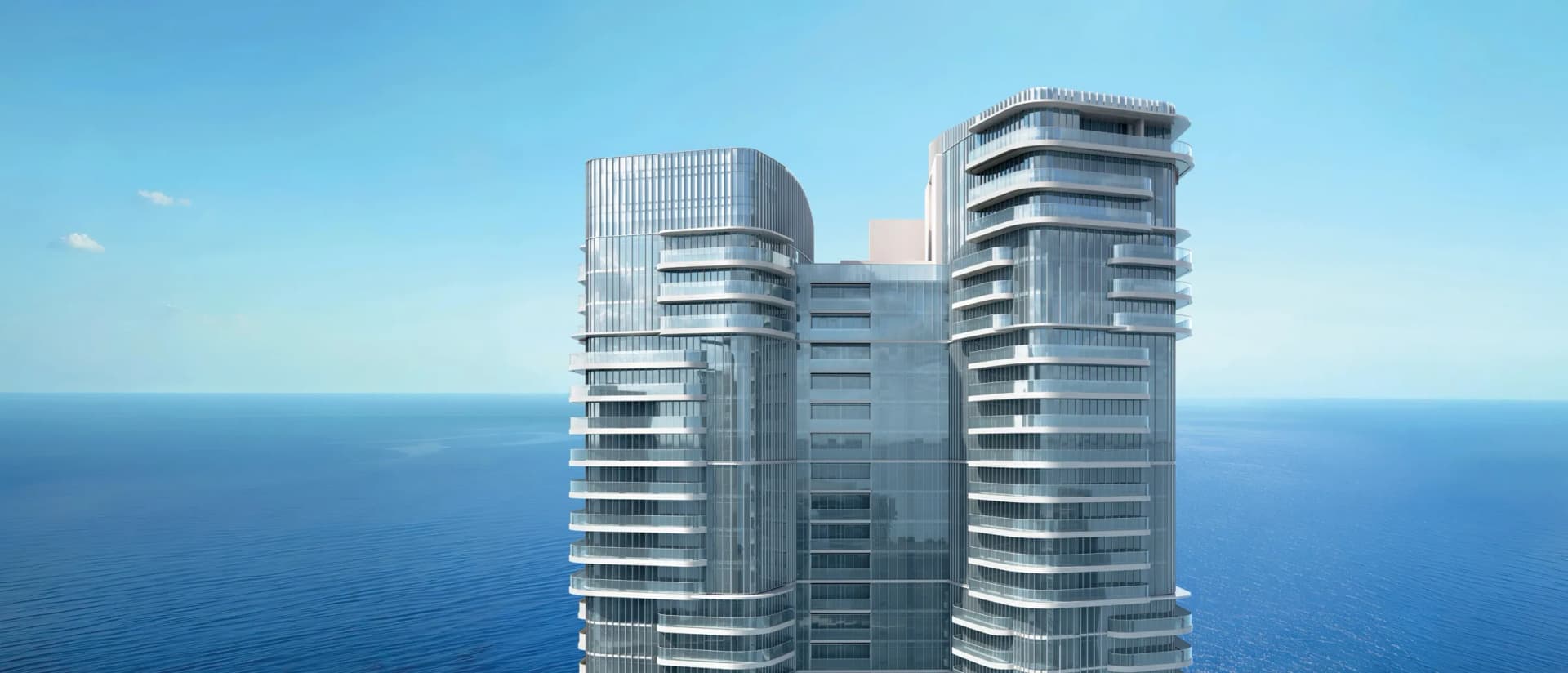 Joud Tower by Albatha Real Estate, Al Mamzar-1. Render supplied by developer.