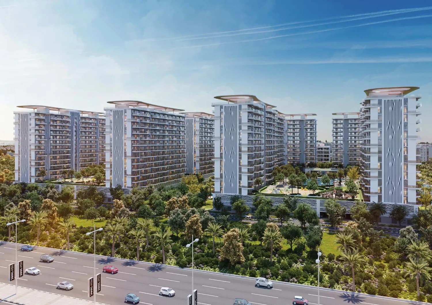 Damac Lagoons Views 13 by Damac, Damac Lagoons. Render supplied by developer.