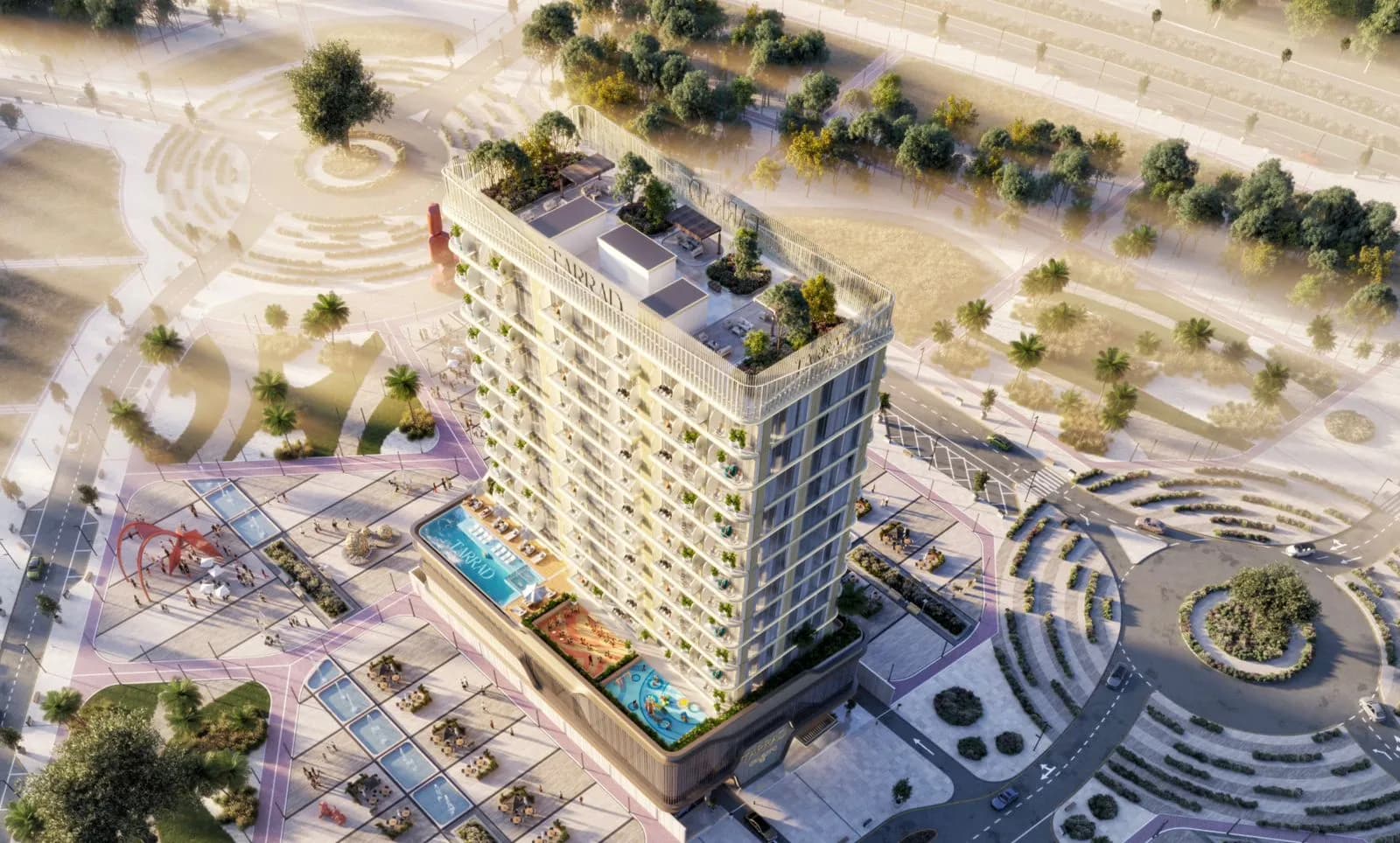 Celesto 3 by Saeed Tarrad Real Estate Development, Dubailand Residence Complex. Render supplied by developer.