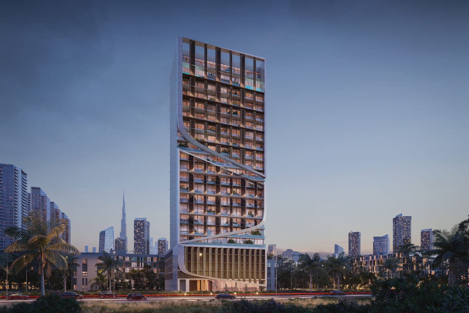 Havelock Heights by HMB Homes, JVC (Jumeirah Village Circle). Render supplied by developer.