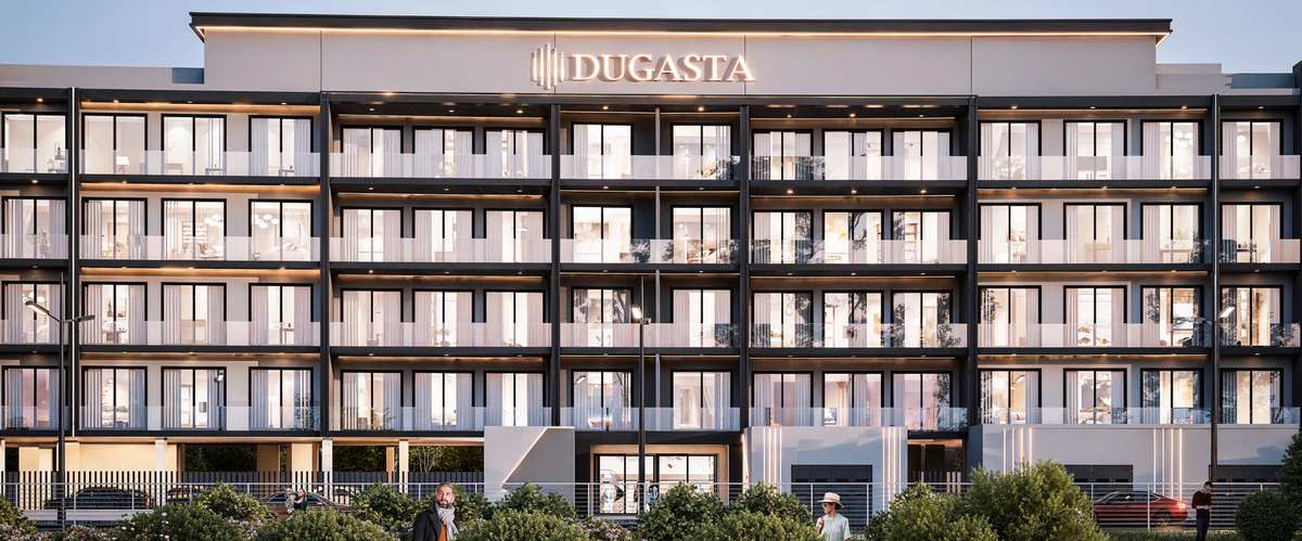 Astra South by Dugasta, Dubai South. Render supplied by developer.