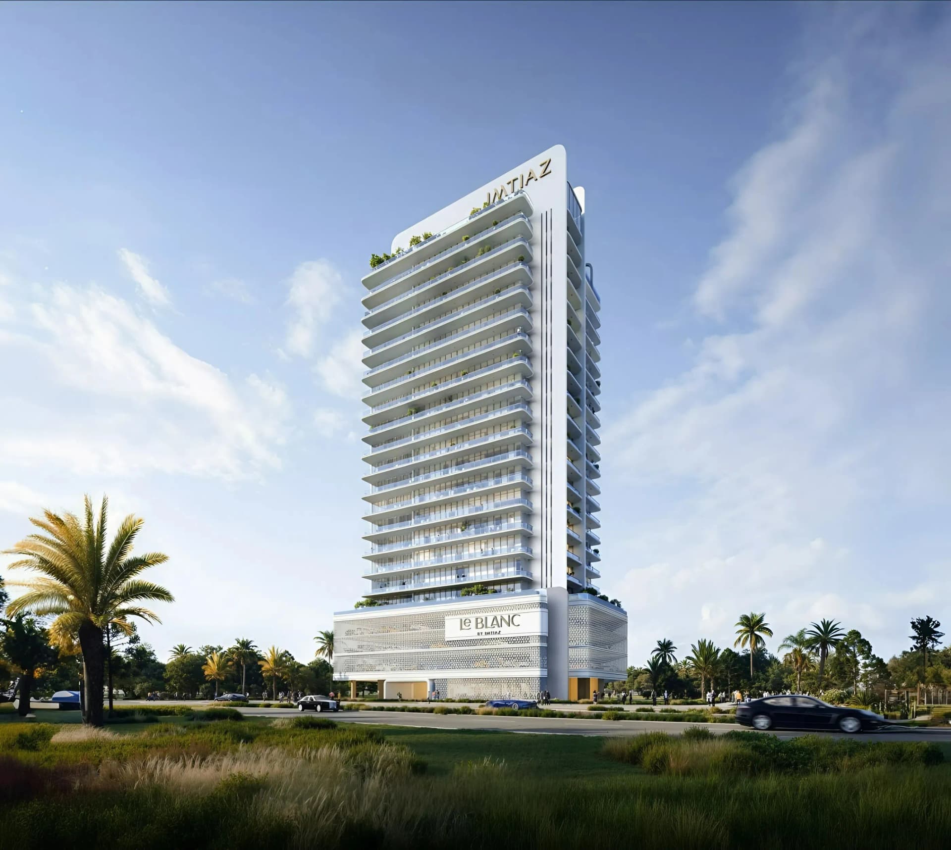 Le Blanc by Imtiaz, Dubailand Residence Complex. Render supplied by developer.