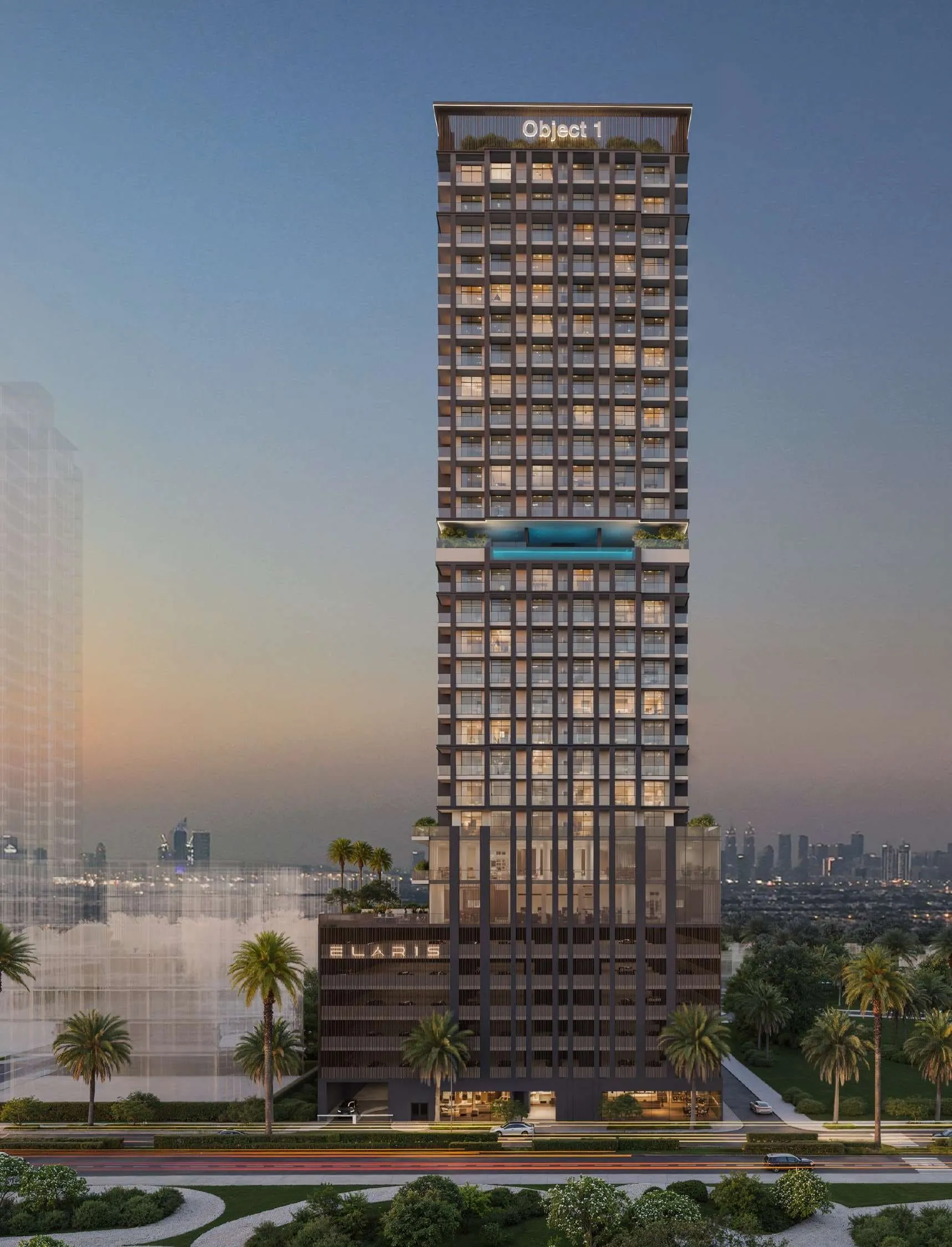 ELAR1S Rise by Object One, JVC (Jumeirah Village Circle). Render supplied by developer.