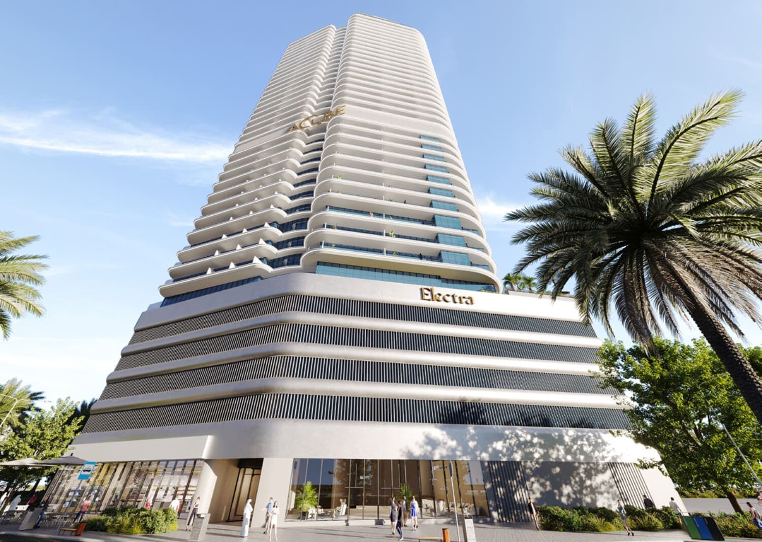 Electra Acube by Acube Development, JVC (Jumeirah Village Circle). Render supplied by developer.