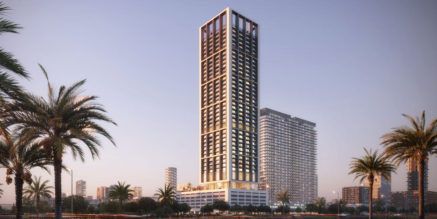 Binghatti Apex by Binghatti, JVC (Jumeirah Village Circle). Render supplied by developer.