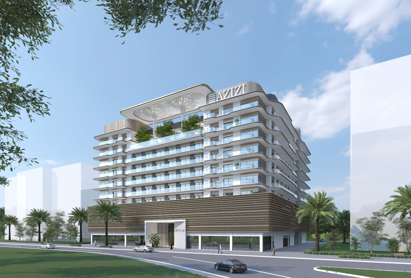 Azizi Jewel by Azizi, Al Furjan. Render supplied by developer.