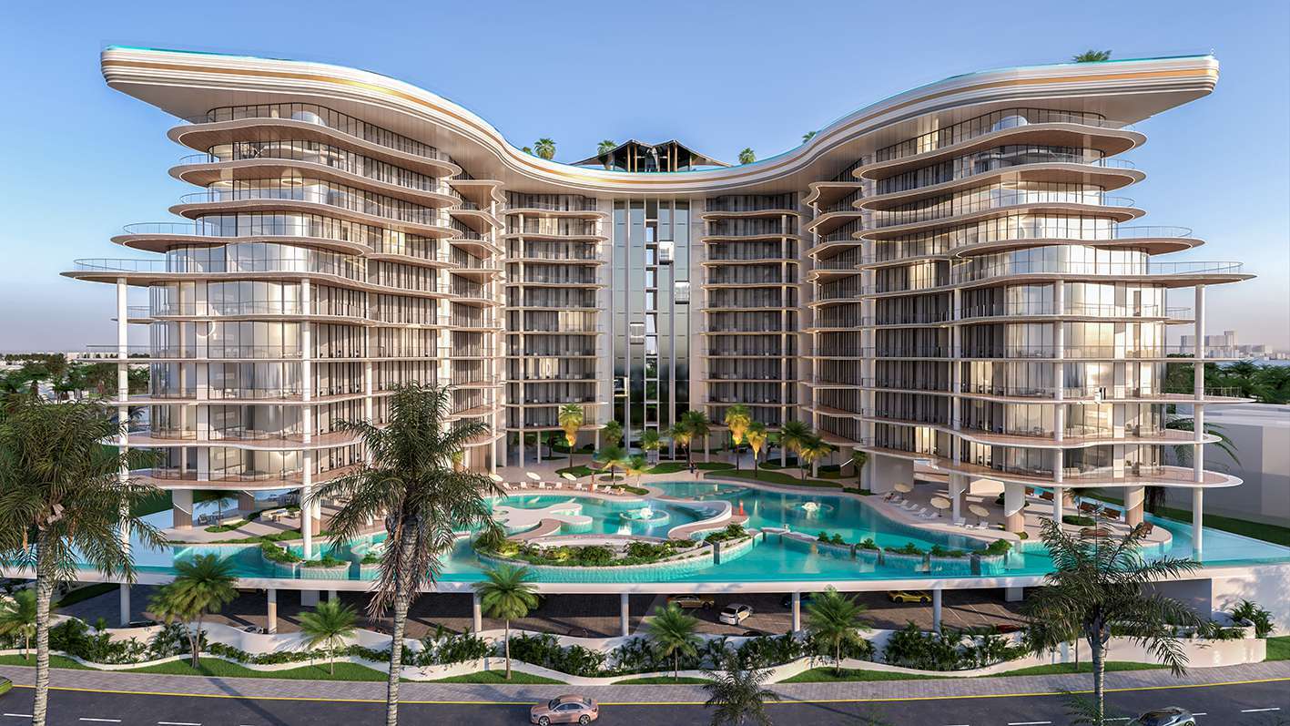Manta Bay by Major Development, Al Marjan Island. Render supplied by developer.