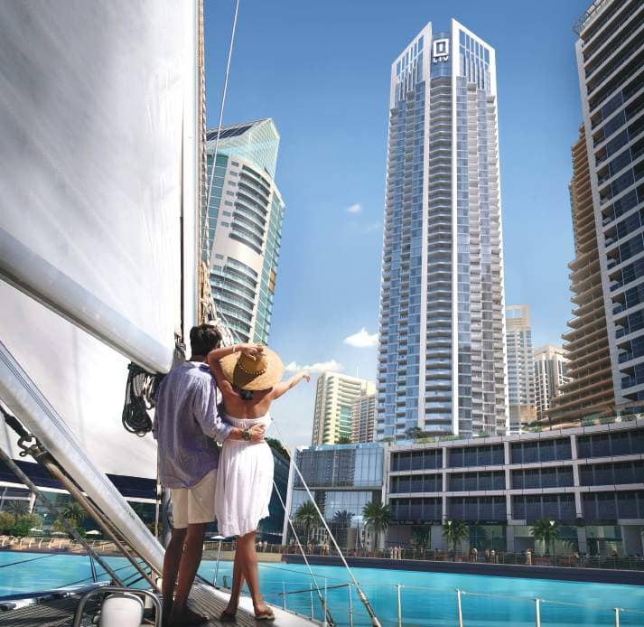 LIV Marina by LIV Developers, Jumeirah Beach Residence (JBR). Render supplied by developer.