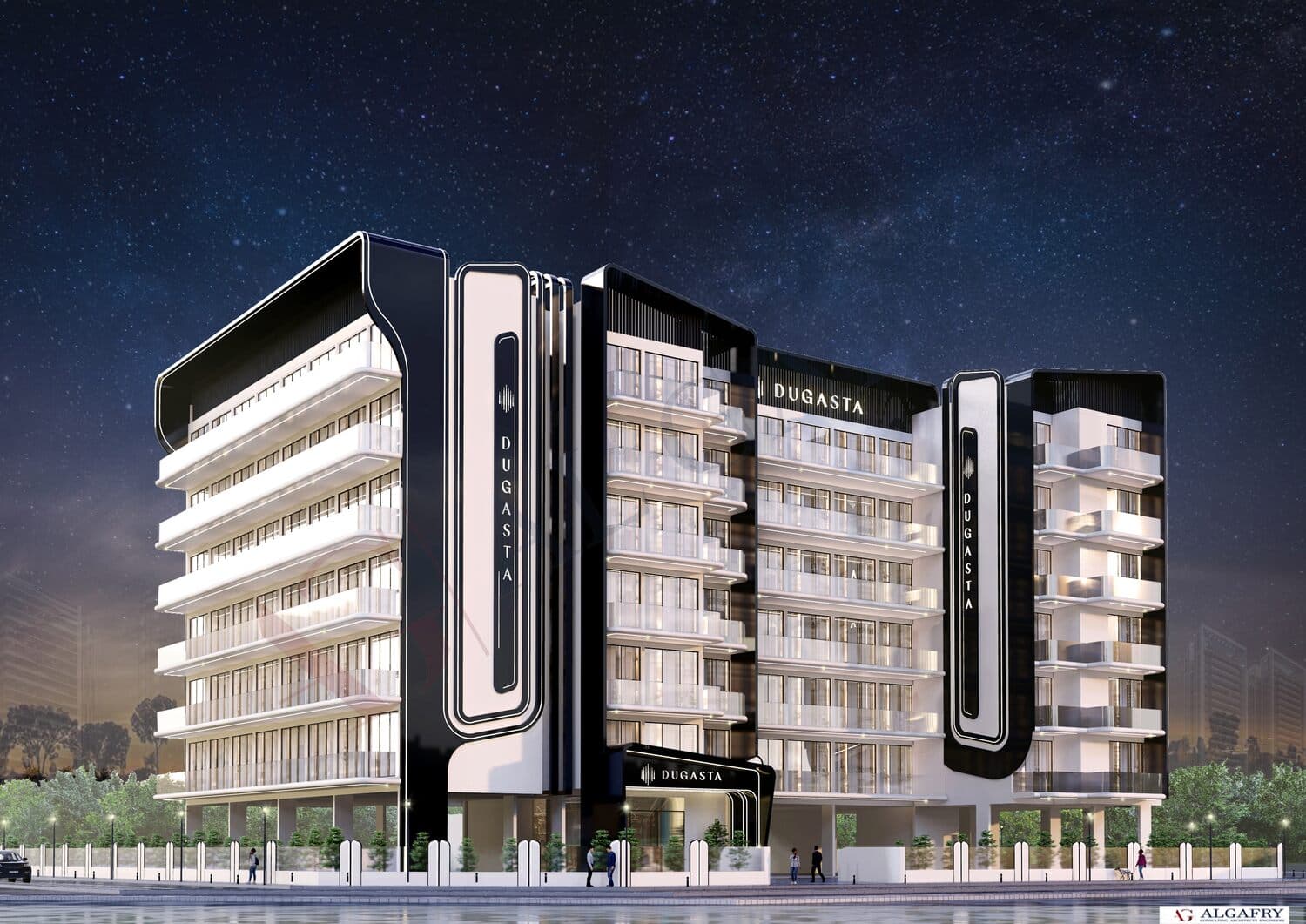Al Haseen Residences 3 by Dugasta, Dubai Industrial City. Render supplied by developer.