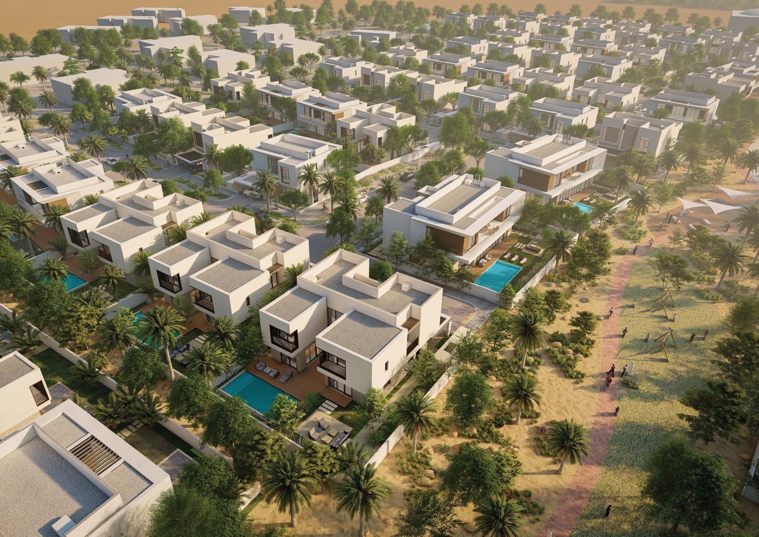 Kayan Villas 2 by IMKAN Properties, Ghadeer Al Tayr. Render supplied by developer.
