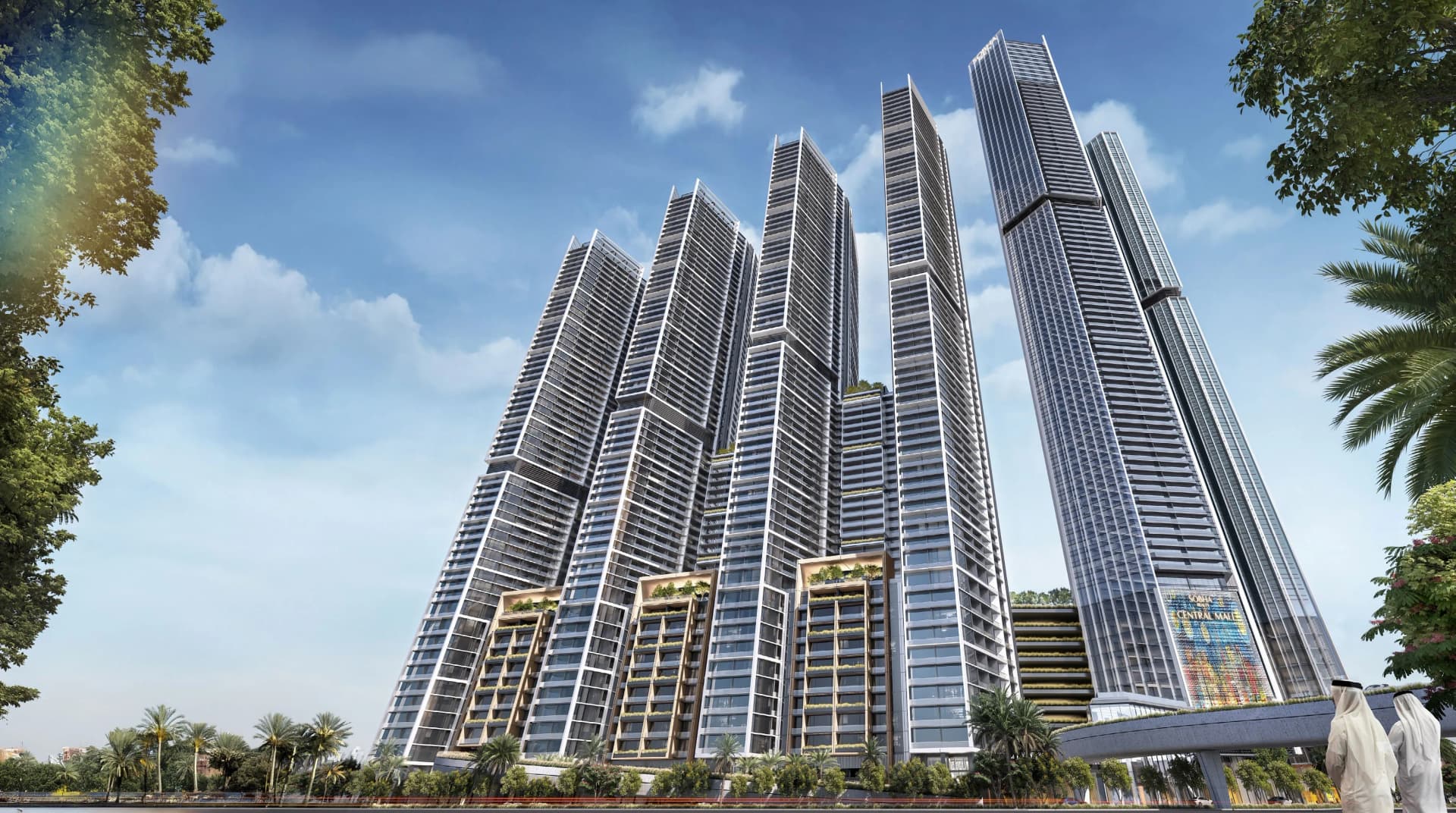 The Mirage at Sobha Central by Sobha, Jabal Ali Second. Render supplied by developer.