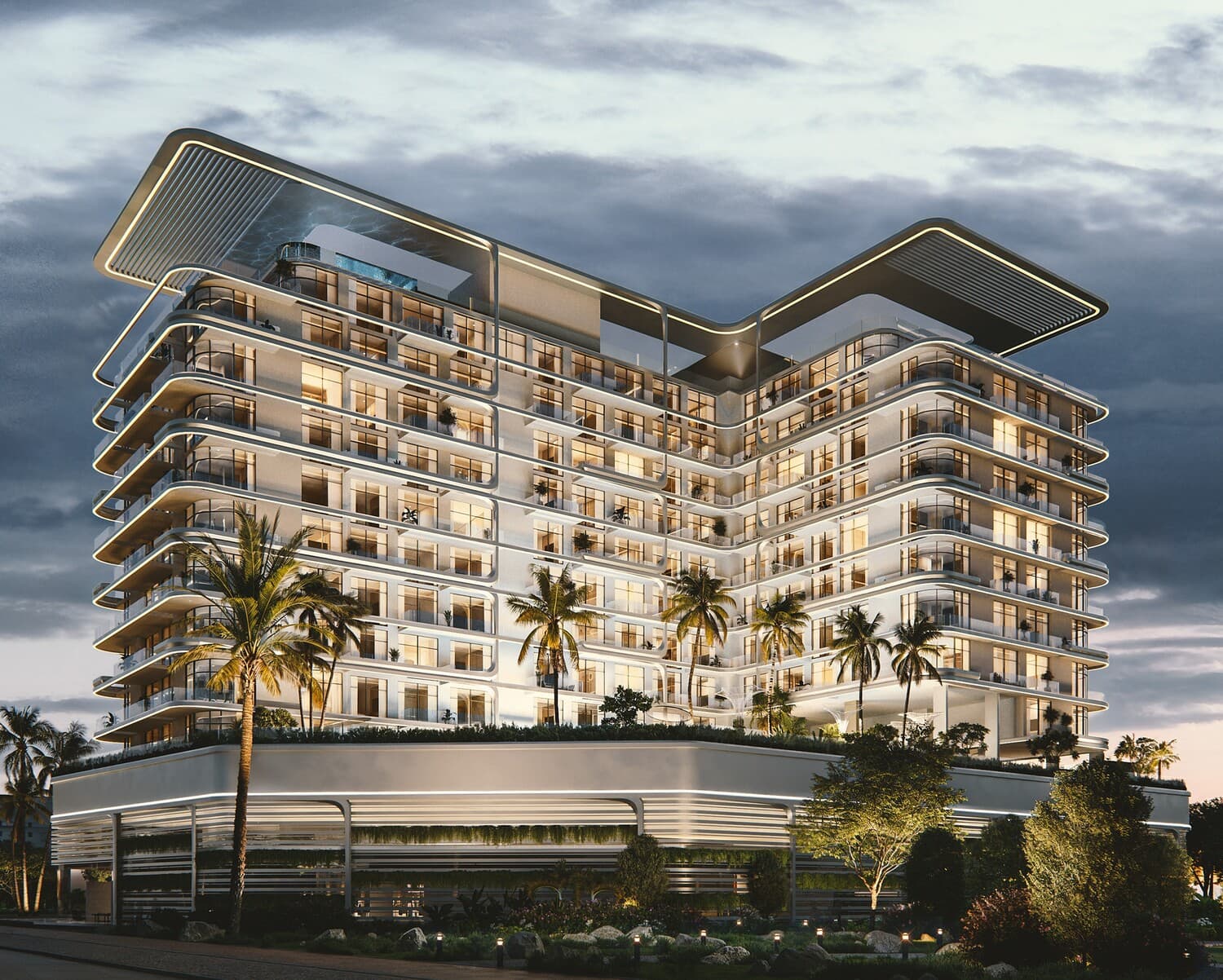 Arka Enclave Residences by Atmosphere Living by Manodev, Dubai Islands. Render supplied by developer.