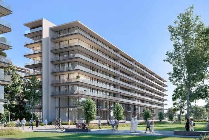 The Gate 3 and 4 by ARADA, Muwaileh Commercial. Render supplied by developer.