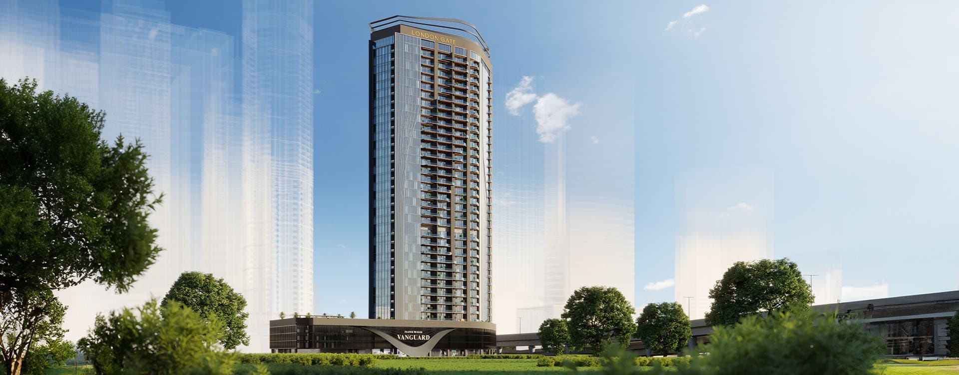 Franck Muller Vanguard by London Gate Real Estate Development, Dubai Marina. Render supplied by developer.