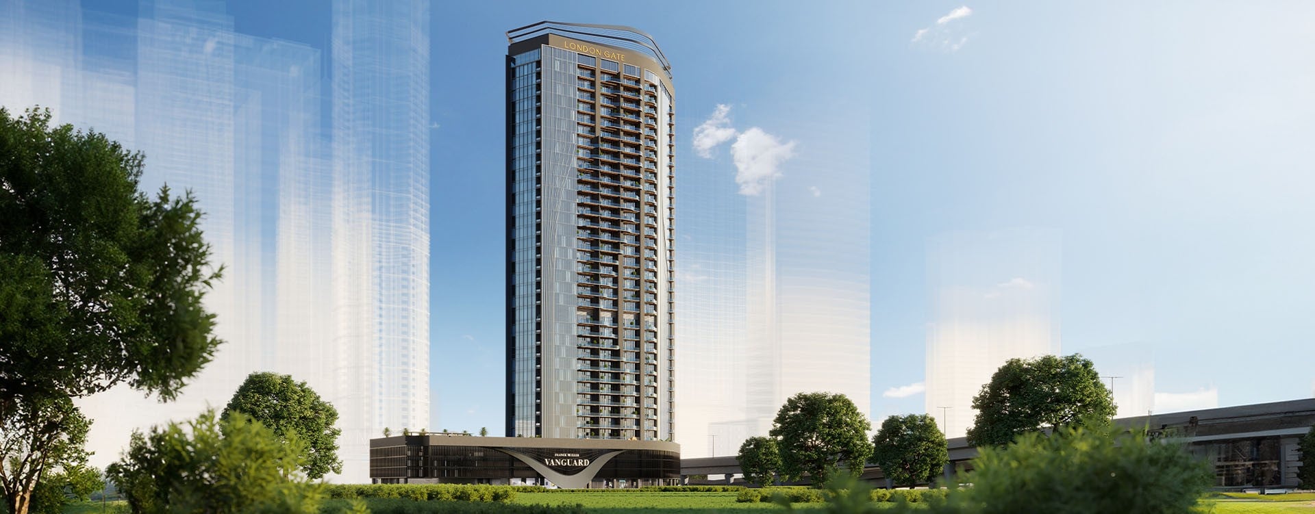 Franck Muller Vanguard by London Gate Real Estate Development, Dubai Marina. Render supplied by developer.