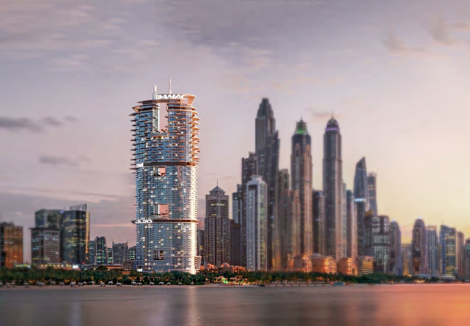 Cavalli Casa Tower by Damac, Dubai Media City. Render supplied by developer.