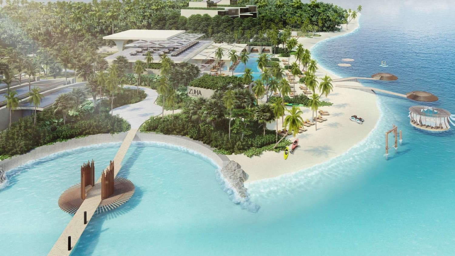 Zuha Island by Zaya, World of Islands. Render supplied by developer.