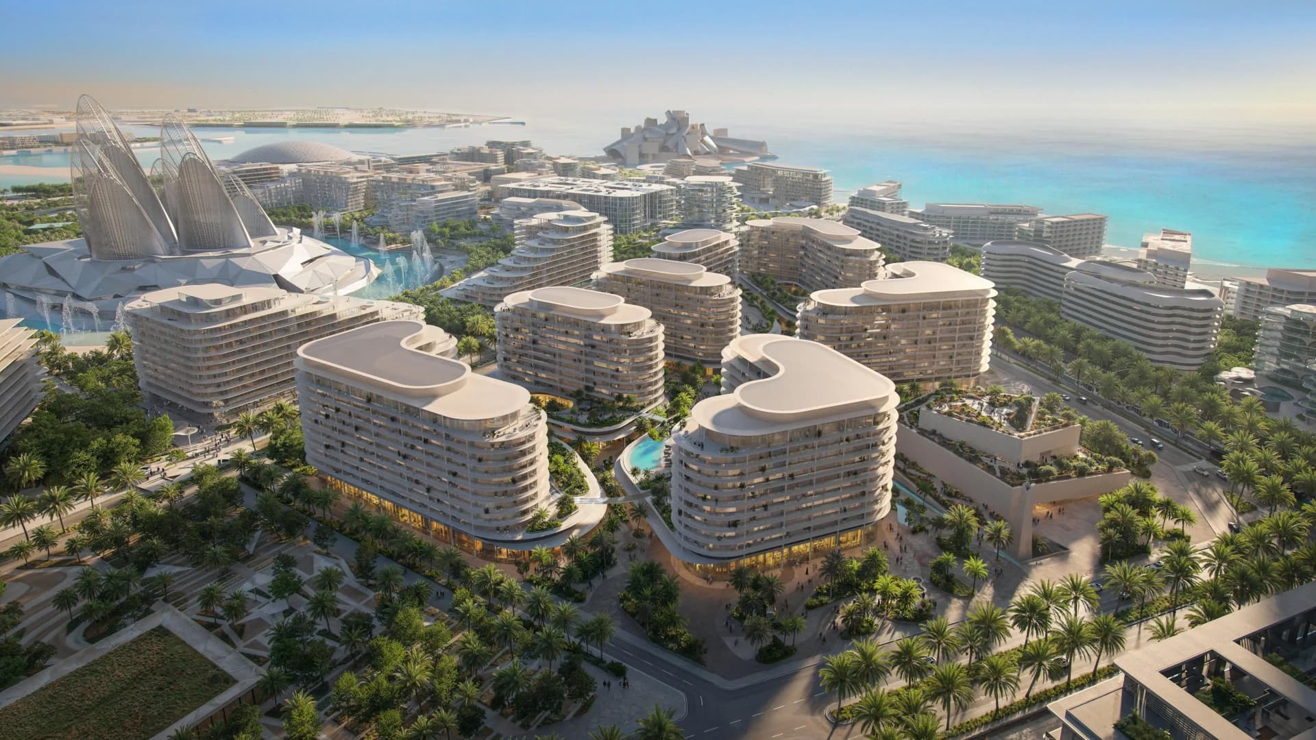 The Row Saadiyat by Aldar, Al Saadiyat island. Render supplied by developer.