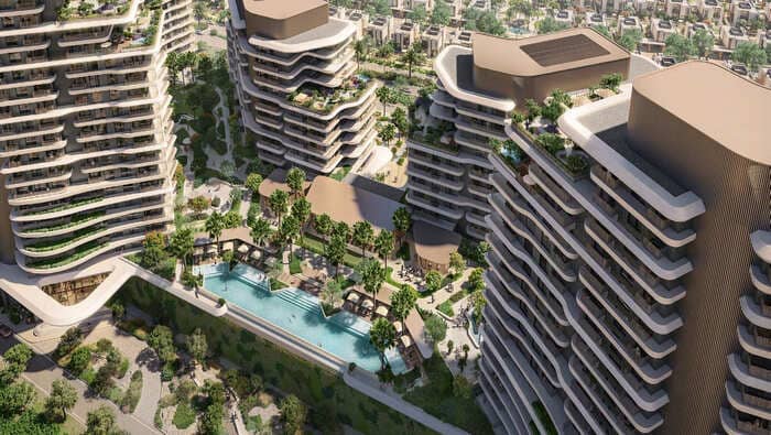 Verdes by Haven by Aldar, Wadi al safa 5. Render supplied by developer.