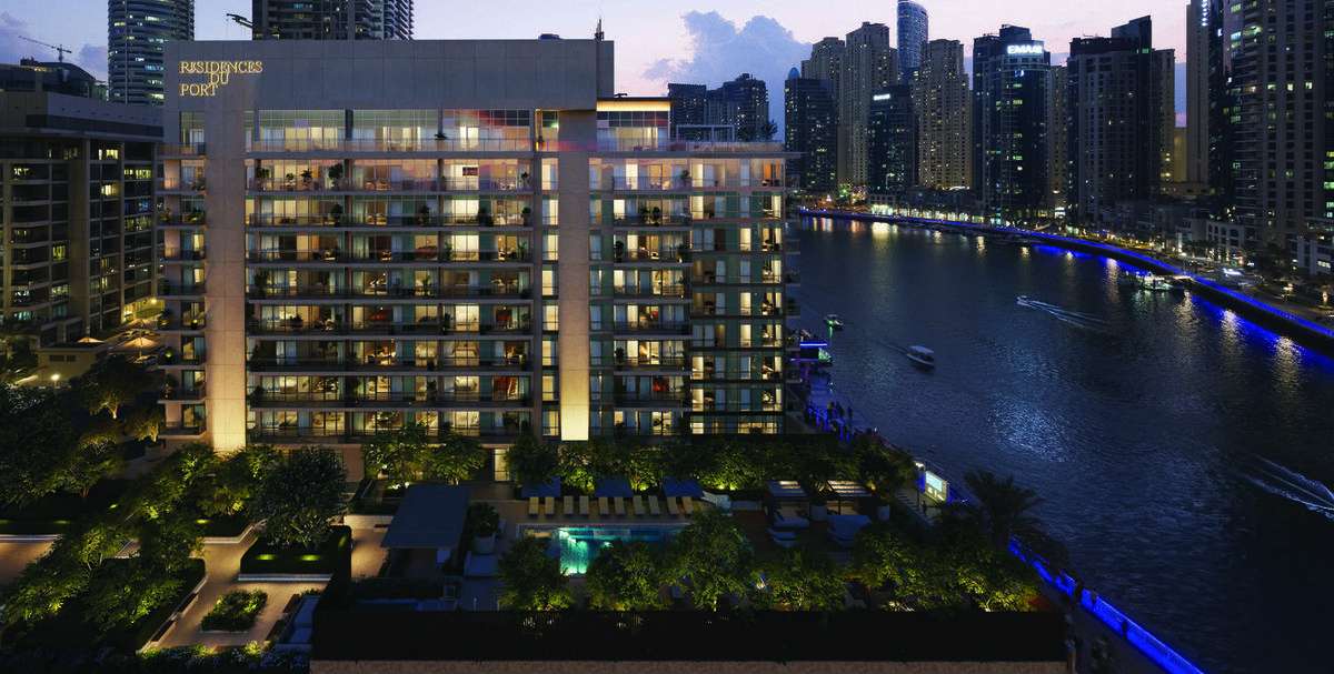 Residences Du Port Autograph Collection by FIM Partners, Dubai Marina. Render supplied by developer.
