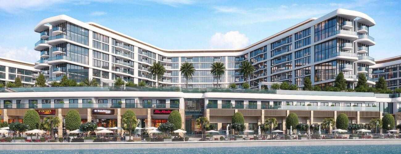 Bayside Marina Residences by Sobha, Siniya Island. Render supplied by developer.