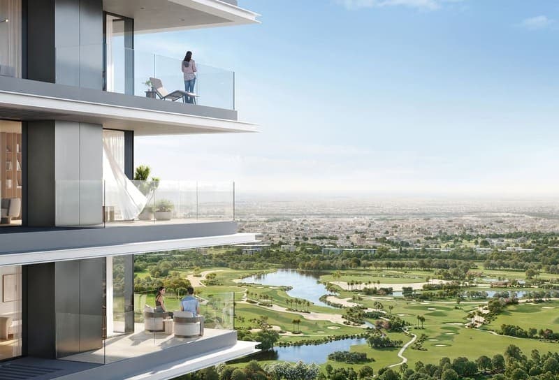 Altan by Emaar, Green Gate at Dubai Creek Harbour. Render supplied by developer.