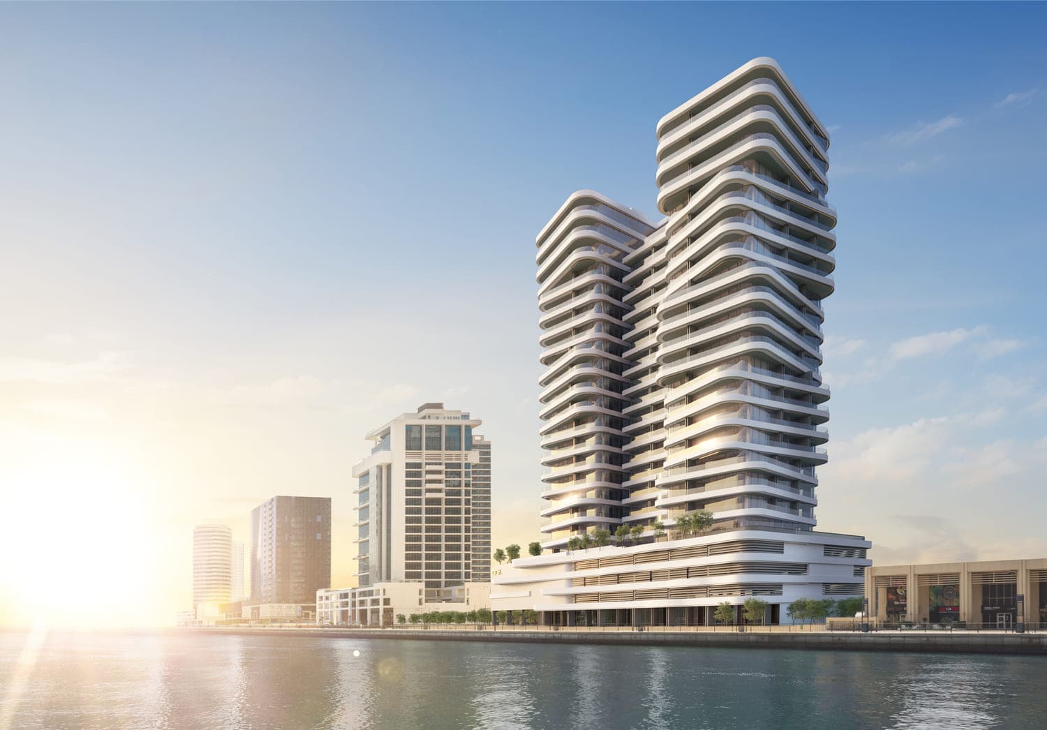 DG1 Living by Dar Global, Business Bay. Render supplied by developer.
