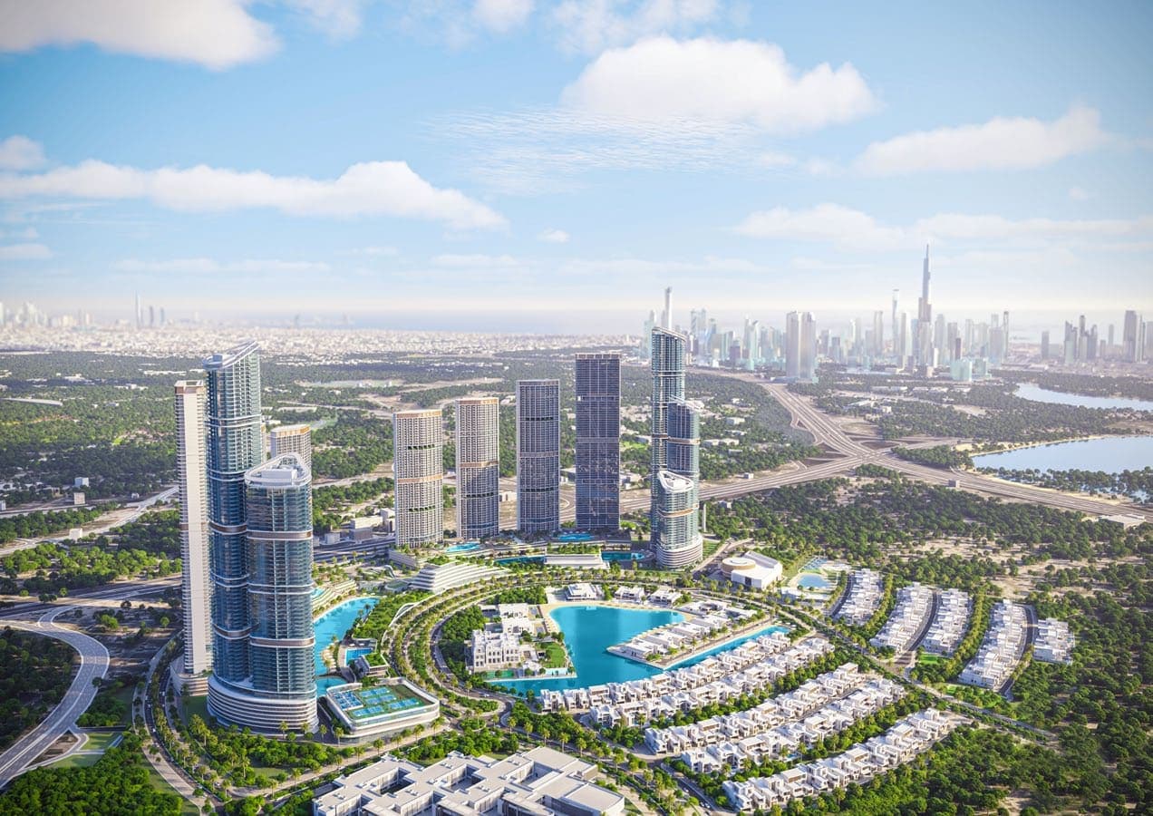 330 Riverside Crescent by Sobha, Sobha Hartland 2. Render supplied by developer.