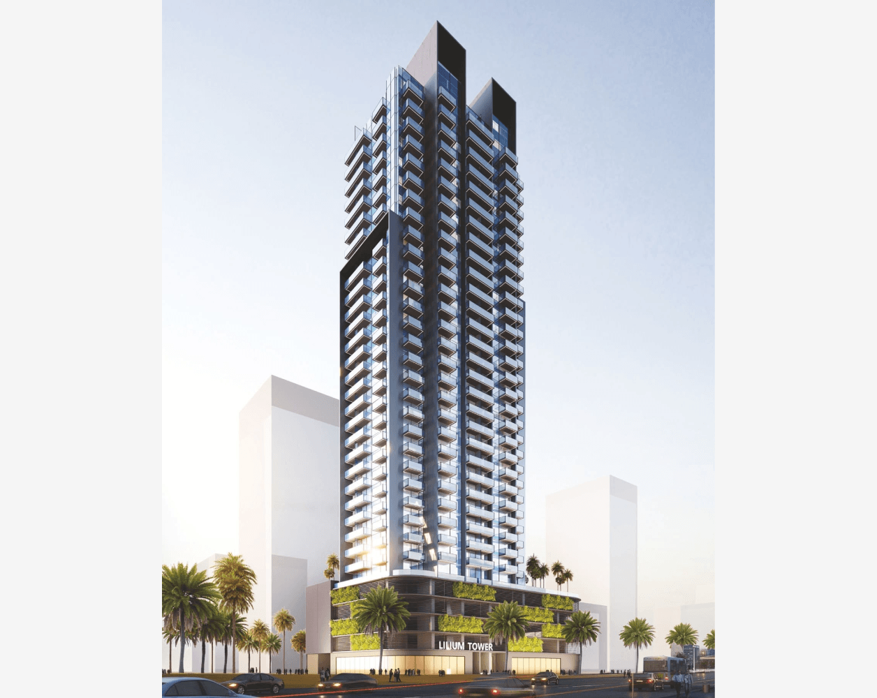 Lilium Tower by Tiger, JVT (Jumeirah Village Triangle). Render supplied by developer.
