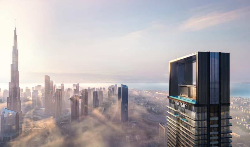 Trump International Hotel and Tower by Dar Global, Trade Center. Render supplied by developer.