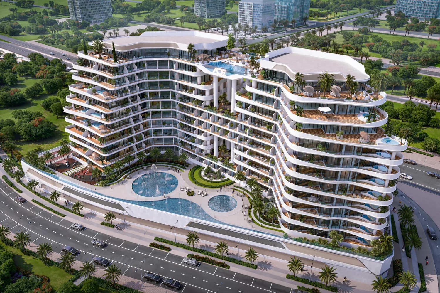 Barari Gate by ADE by ADE Properties, Majan. Render supplied by developer.