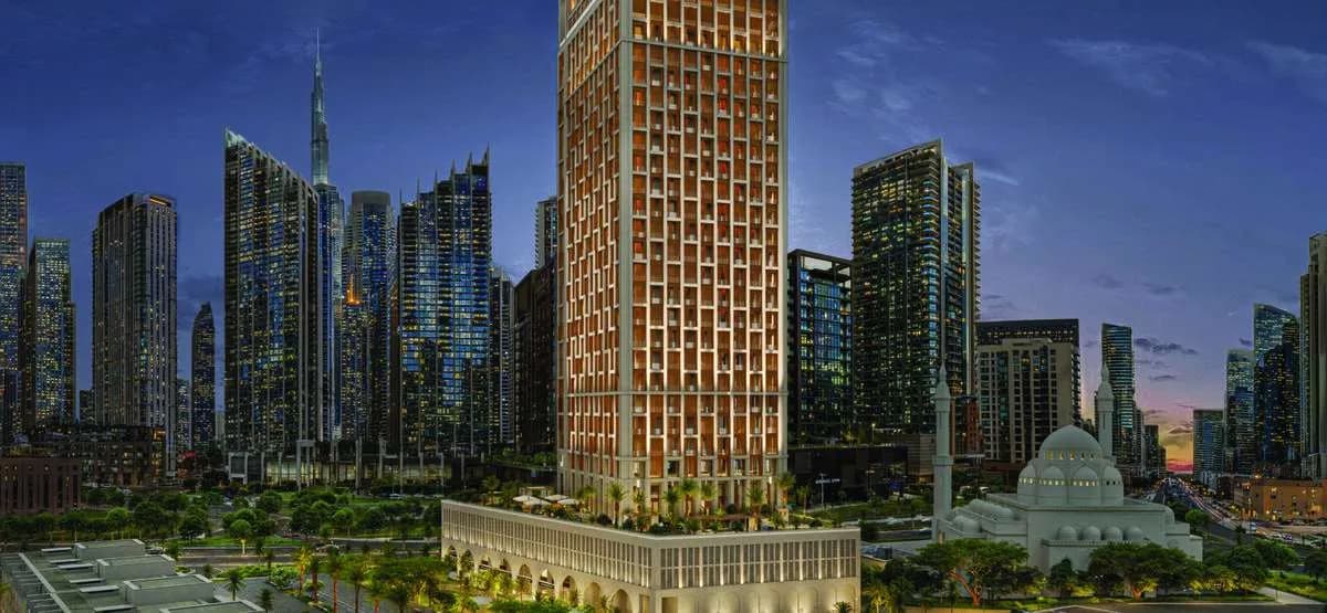 Elire Managed by LUX by Qube Development, Business Bay. Render supplied by developer.