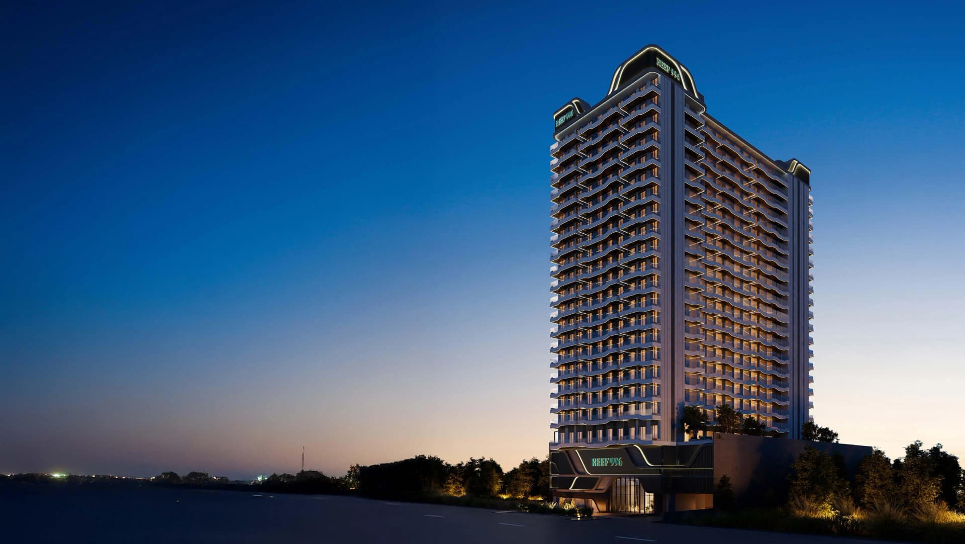 REEF 996 by REEF Luxury Developments, Dubai Production City. Render supplied by developer.