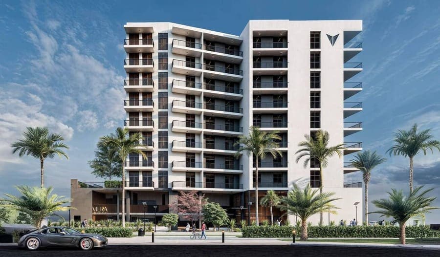 Viera Residences by Vantage Ventures, Dubai Production City. Render supplied by developer.