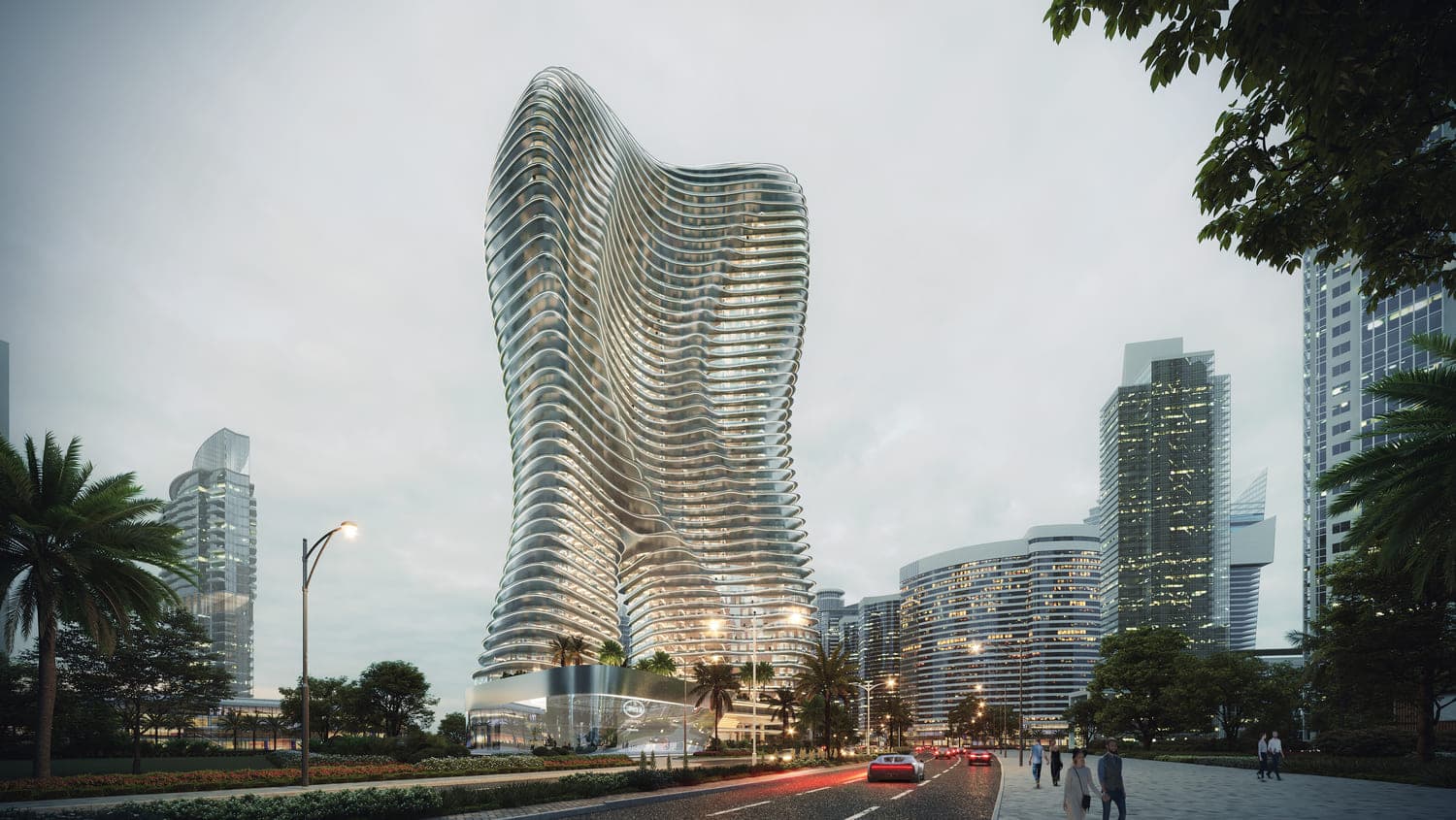 Bugatti Residences by Binghatti by Binghatti, Business Bay. Render supplied by developer.