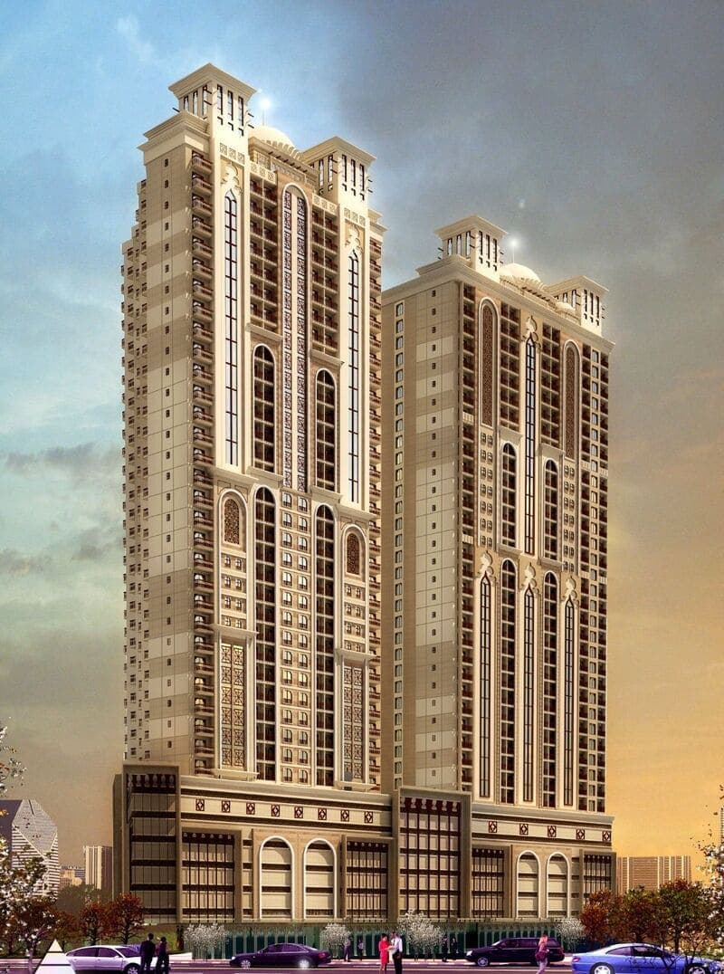 Barajeel Towers by GJ Properties, Al Rashidiya 1. Render supplied by developer.