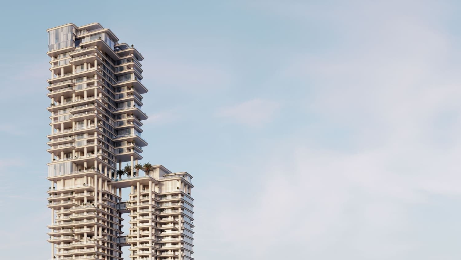 Vela Viento by Omniyat Properties, Business Bay. Render supplied by developer.