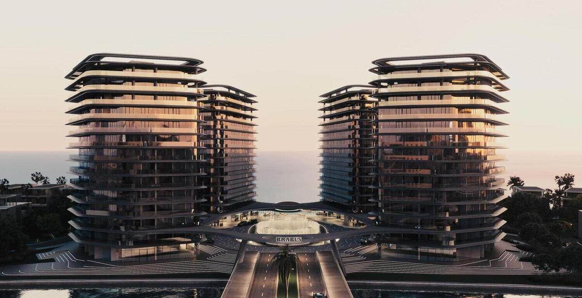 Brabus Island by Cosmo Developments, Al Raha Beach. Render supplied by developer.
