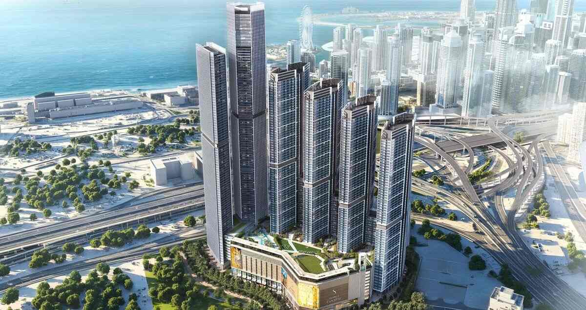 The Serene at Sobha Central by Sobha, Jebel Ali First. Render supplied by developer.