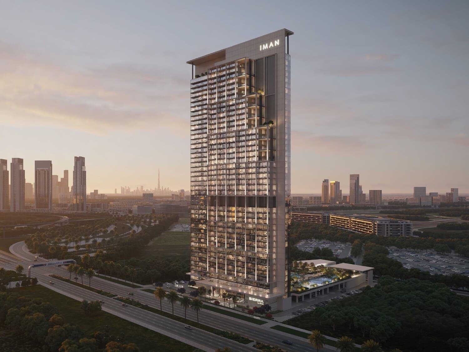 Sierra by Iman by IMAN Developers, Dubai Motor City. Render supplied by developer.